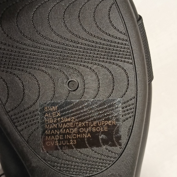 NWT Harborsides low wedge ballet flat 8.5 comfort Ballerina dressy black shoes - Picture 6 of 11